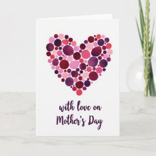 Watercolor Mosaic Heart Card