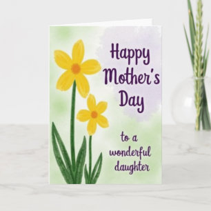 Watercolor Mothers Day Wish Card