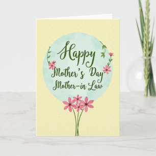 Watercolor Mothers Day Wishes Card
