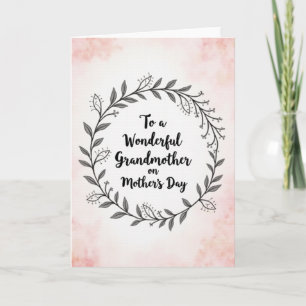 Watercolor Mothers Wish Card