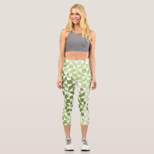 Watercolor motifs 3 capri leggings