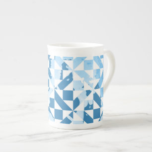 Watercolor motifs bone china mug