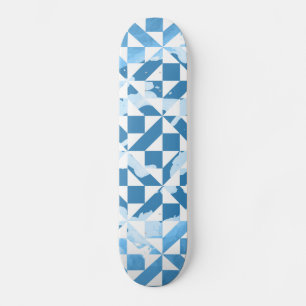 Watercolor motifs skateboard