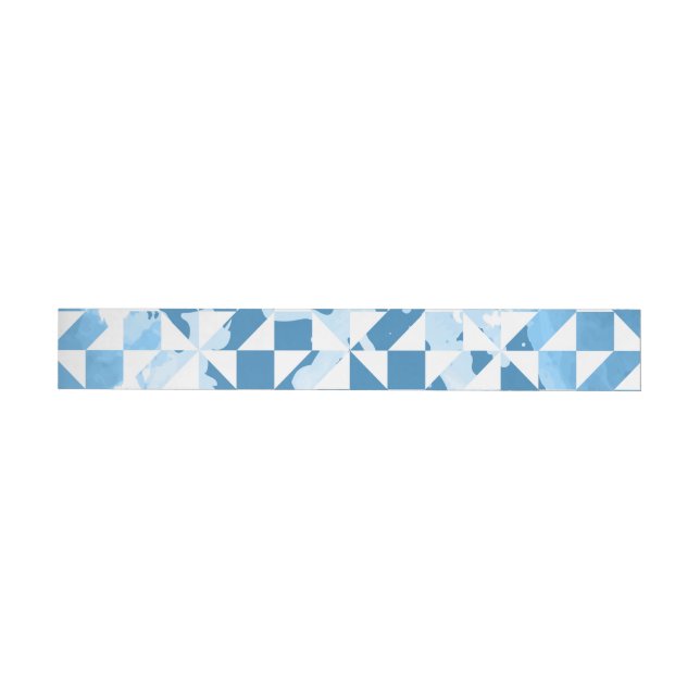 Watercolor motifs wrap around label (Individual)