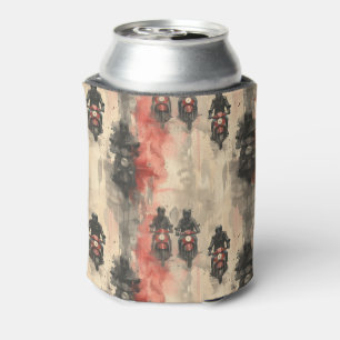 Watercolor motorcycles, bikers, racing, motorcycli can cooler
