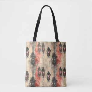 Watercolor motorcycles, bikers, racing, motorcycli tote bag