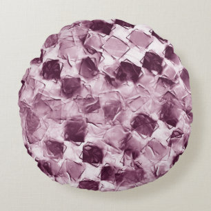 Watercolor mottled texture background. Hand drawn  Round Cushion