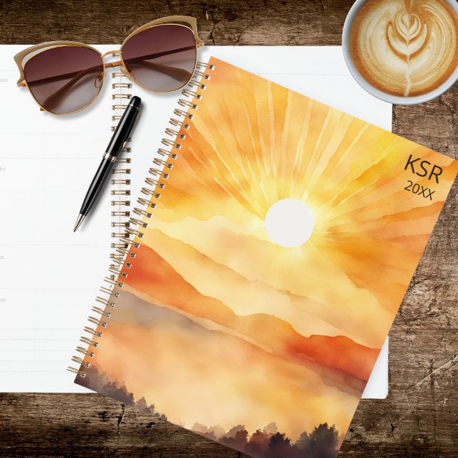Watercolor Mountain Sunset Planner (Creator Uploaded)