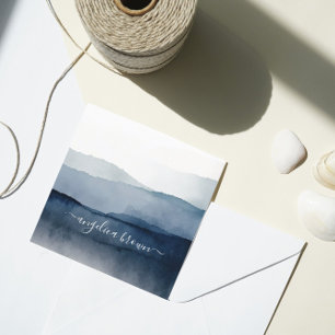 Watercolor Mountains Card – Nature Inspired Design