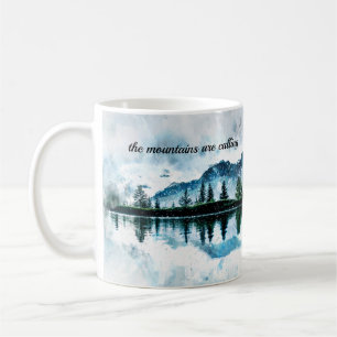 Watercolor Mountains Coffee Mug
