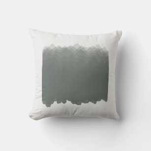 Watercolor Mountains Forest Illustration Pillow