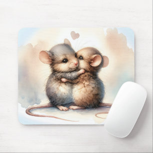 Watercolor Mouse Hug Pad