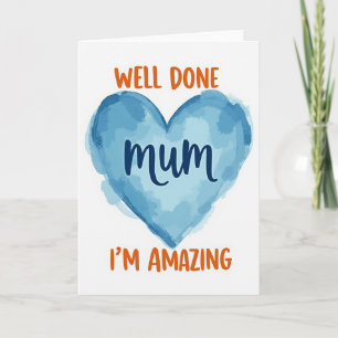 Watercolor Mum Amazing Card