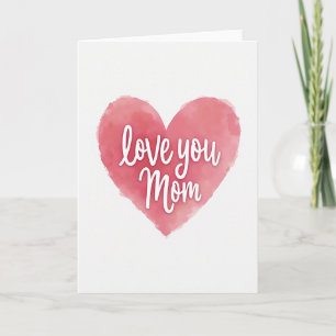 Watercolor Mum Love Card