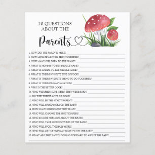 Watercolor mushroom - games about the parents