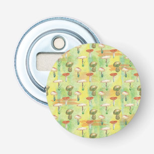 Watercolor mushroom glade bottle opener