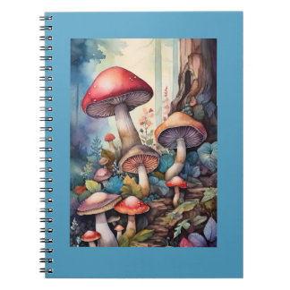Watercolor Mushrooms Notebook