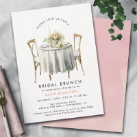 Watercolor Muted Pink | Cute Girly Bridal Brunch