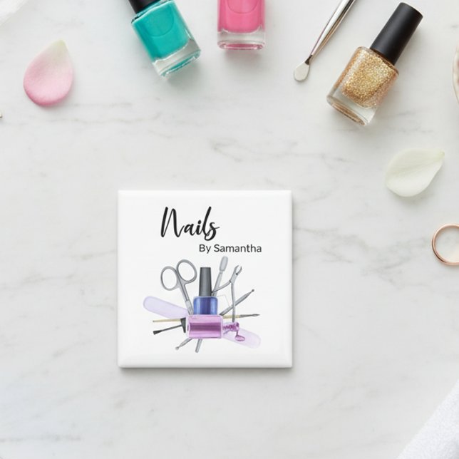 Watercolor Nail Salon Manicure Nail Polish  Magnet (Creator Uploaded)