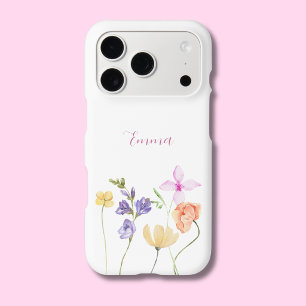 Watercolor Name Wildflower Minimalistic Boho