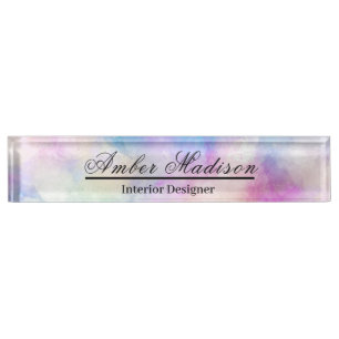 Watercolor Nameplate