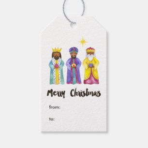 Watercolor Nativity Christmas Gift Tags