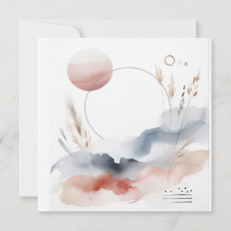 Watercolor Nature 02 Holiday Card