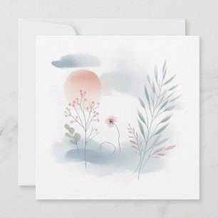 Watercolor Nature 06 Holiday Card