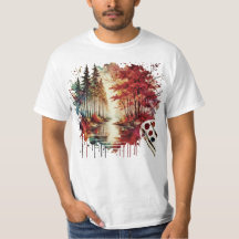 Watercolor Nature Art T-Shirt 