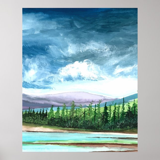 Watercolor Nature Poster (Front)