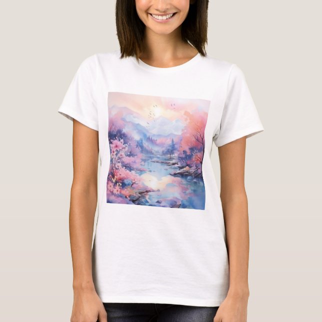 Watercolor Nature T-Shirt (Front)