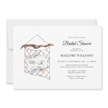 Watercolor Nautical Net Bridal Shower