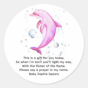 Watercolor nautical - prayer candle label
