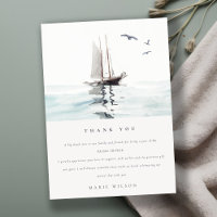 Watercolor Nautical Sailing Yacht Bridal Shower