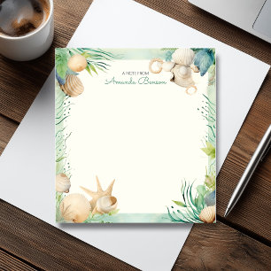Watercolor Nautical Tropical Maritime Nature Notepad