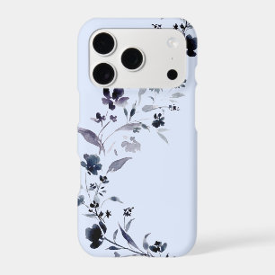 Watercolor navy indigo floral pattern Case-Mate iP