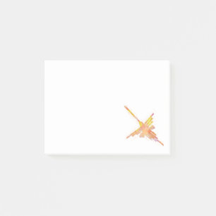 Watercolor Nazca Hummingbird Post-it Notes