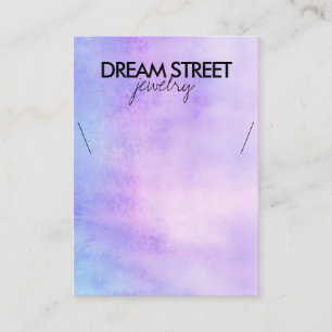 Watercolor Necklace Display Card
