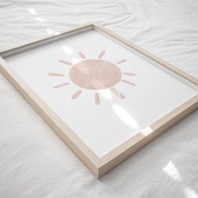 Watercolor neutral boho sun wall art (Creator Uploaded)