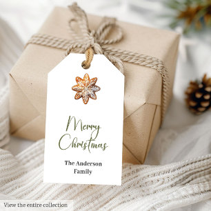 Watercolor Neutral Cozy Rustic Earthy Holiday Gift Gift Tags