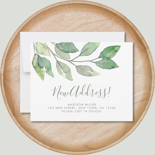Watercolor New Address Moving Announcement