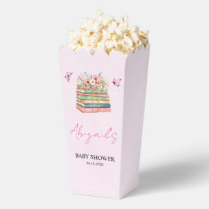 Watercolor New Chapter Begins baby girl shower Favour Box