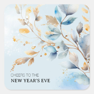 Watercolor New Year's Eve Party  Square Sticker