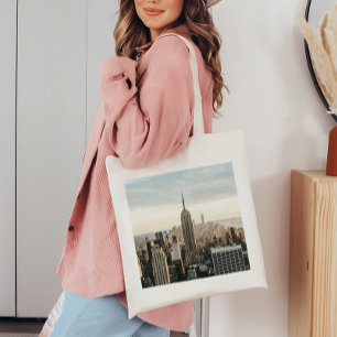Watercolor New York City Destination Tote Bag