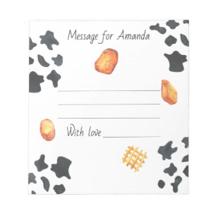 Watercolor nuggets birthday time capsule message notepad