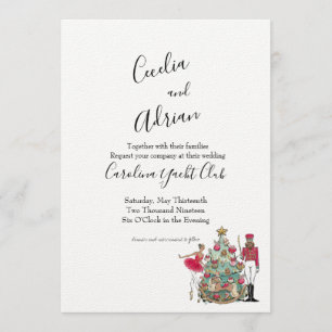 Watercolor Nutcracker Ballet Dancer Invitation