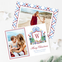 Watercolor Nutcracker Monogram Crest Photo