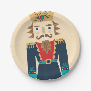Watercolor Nutcracker Paper Plates