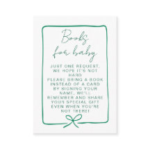 Watercolor Ocean Green Baby Shower Books For Baby