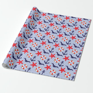 Watercolor Ocean Sea Animals Pattern Wrapping Paper